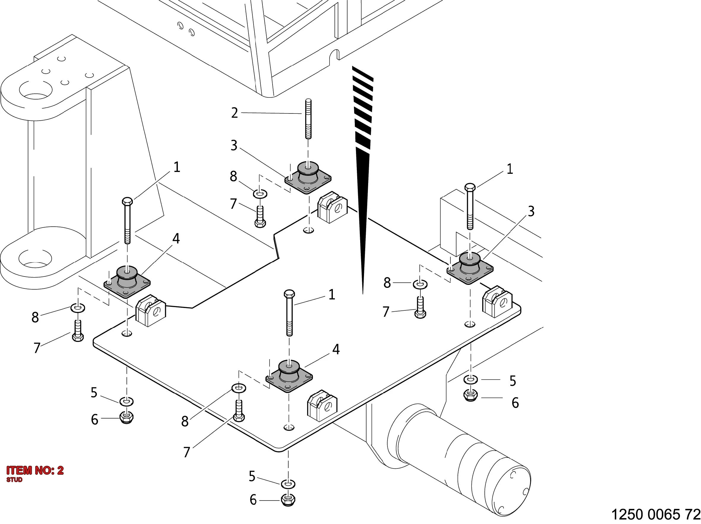 0438 1011 07 STUD - Technical Drawing