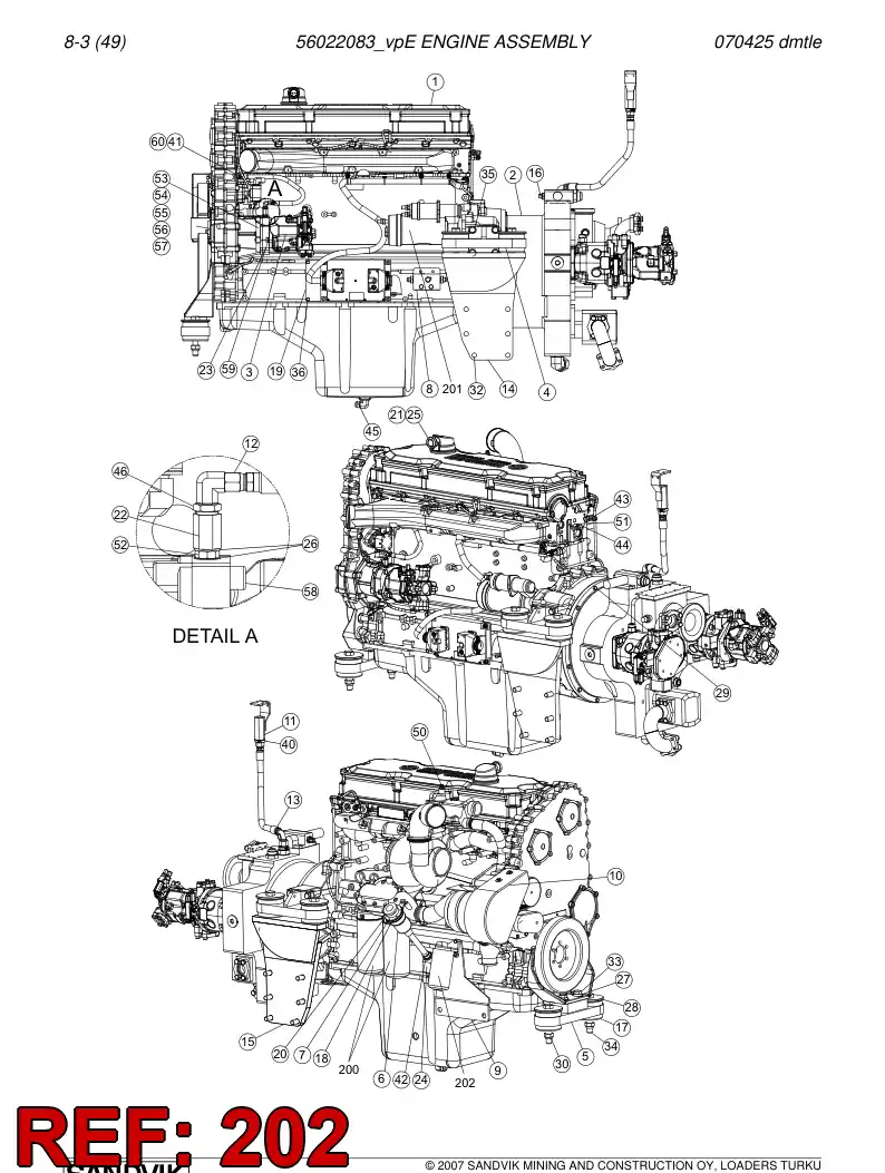 04521006 045 210 06 Filter - Sandvik Technical Drawing