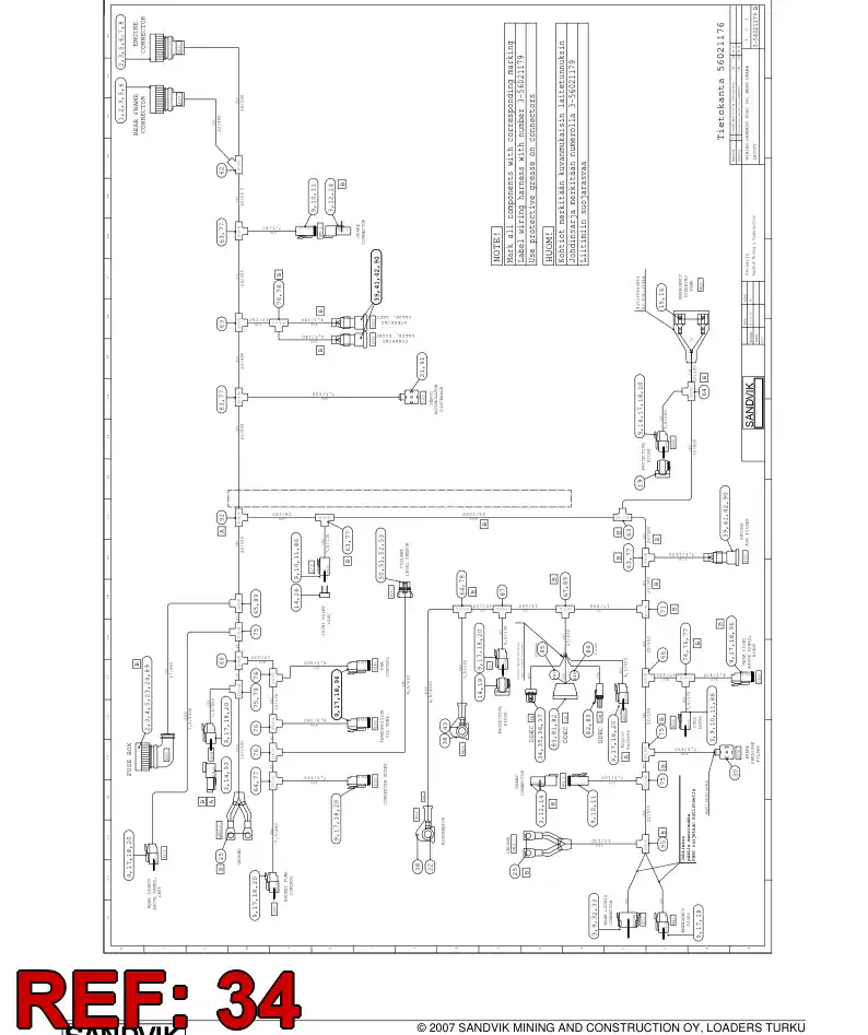 04521023 045 210 23 Connector - Sandvik Technical Drawing