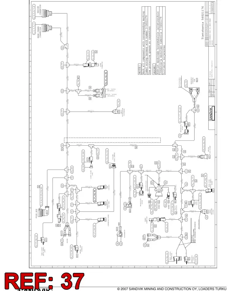 04521046 045 210 46 Lock - Sandvik Technical Drawing