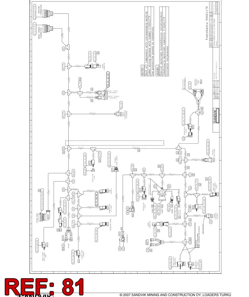04521191 045 211 91 Connector - Sandvik Technical Drawing