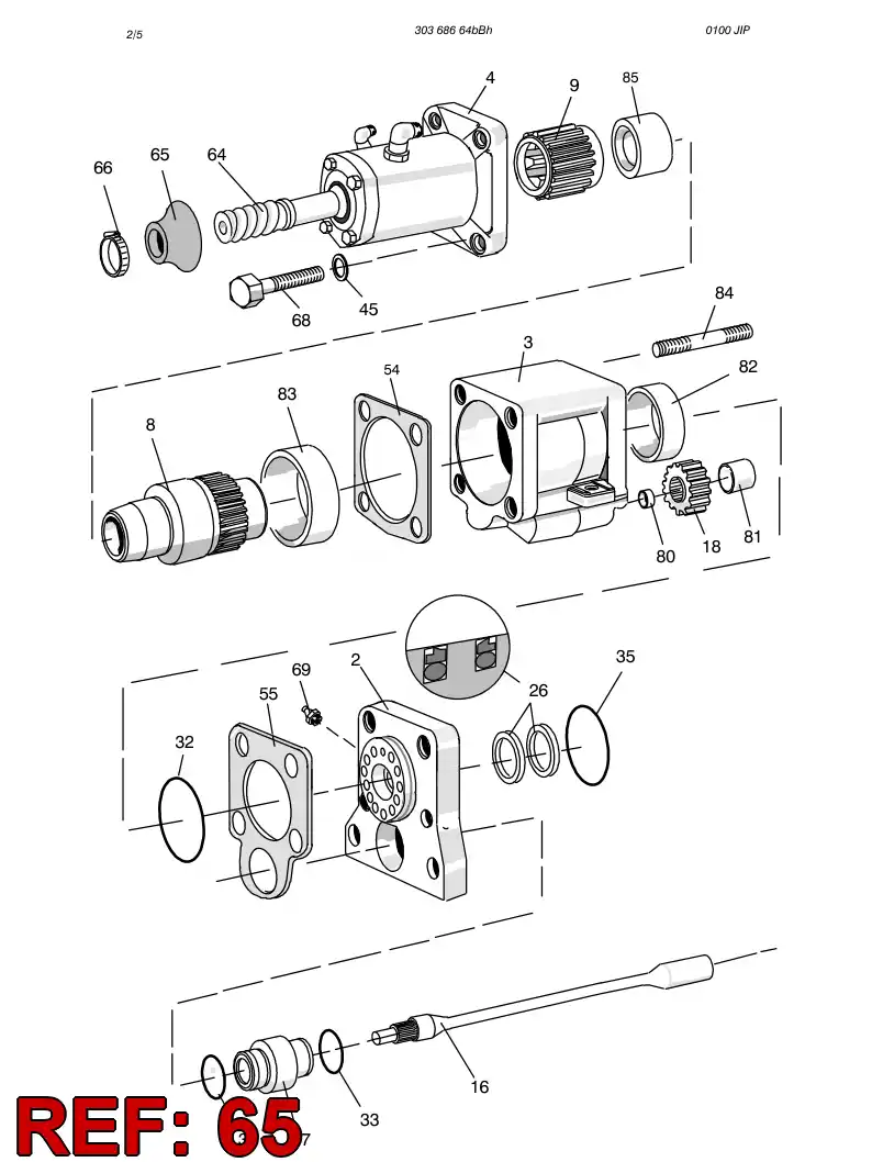 04682138 046 821 38 SUOJUS L600 - Sandvik Technical Drawing