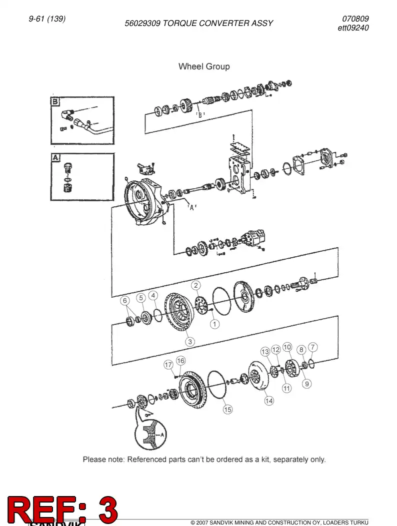 04691191 046 911 91 Impeller - Sandvik Technical Drawing