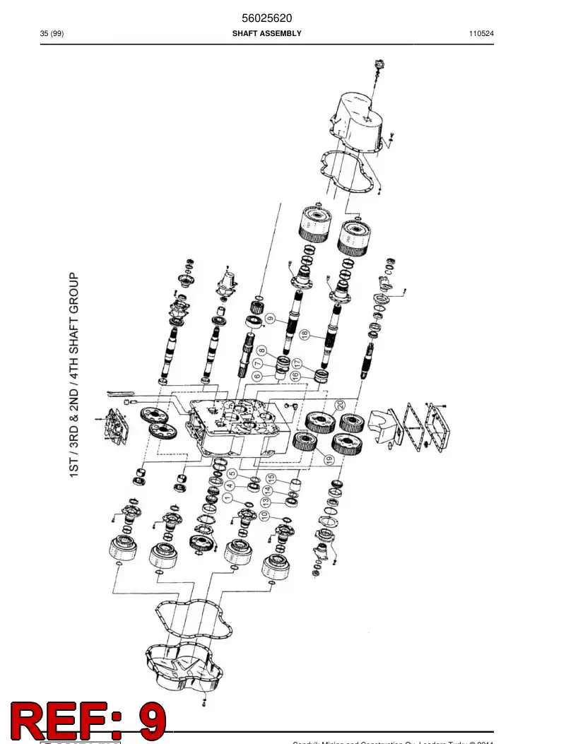 04691214 046 912 14 Shaft - Sandvik Technical Drawing