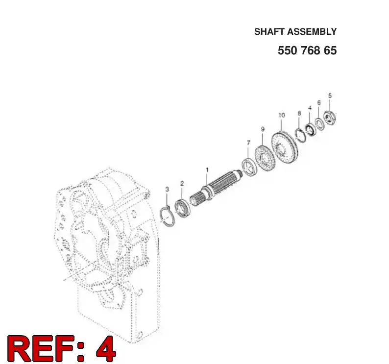 04691426 046 914 26 BEARING - Sandvik Technical Drawing