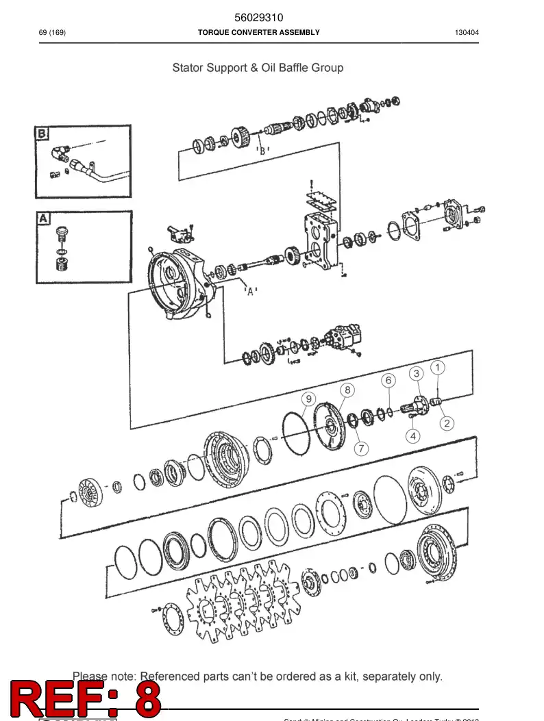 04691612 046 916 12 Baffle - Sandvik Technical Drawing