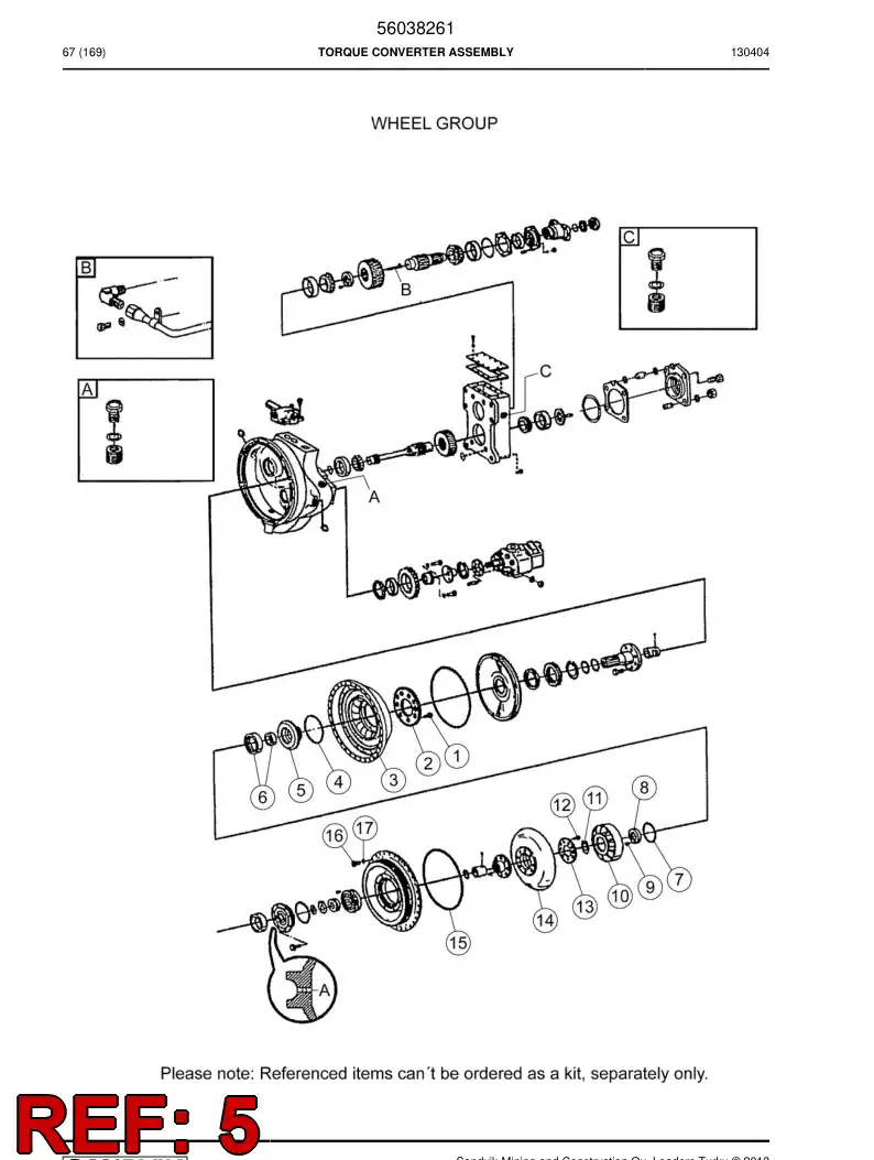 04691615 046 916 15 Hub - Sandvik Technical Drawing