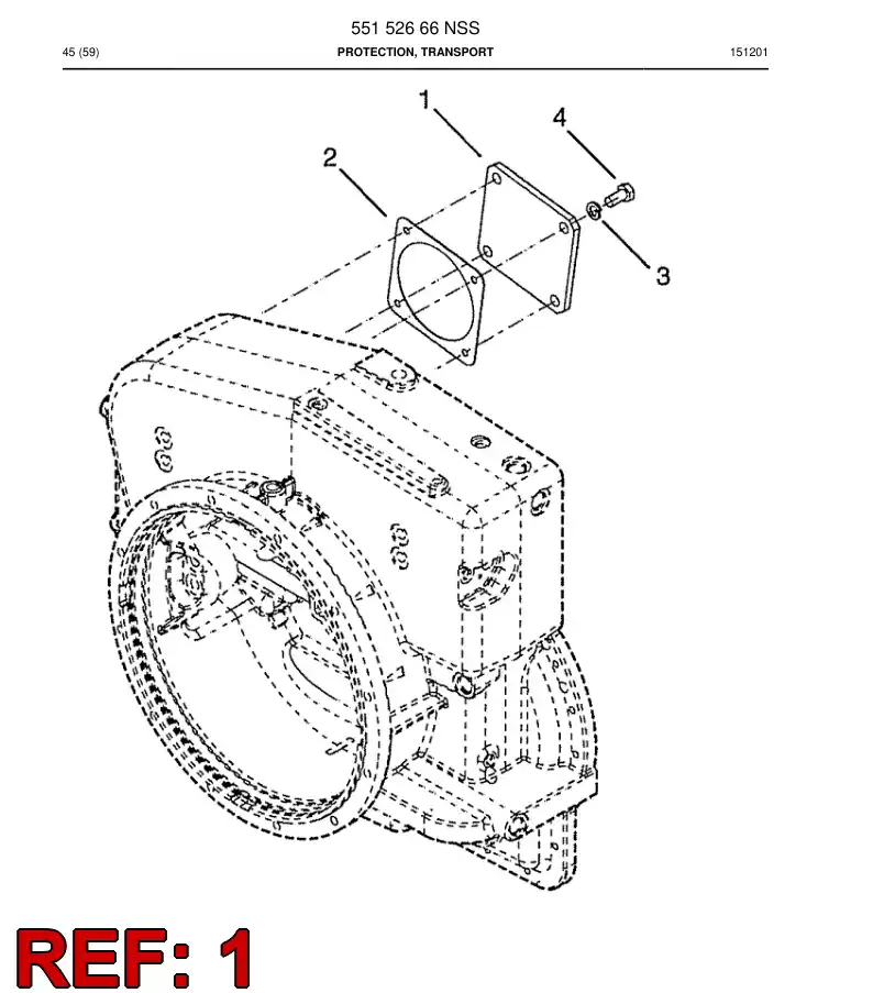 04693459 046 934 59 Cover - Sandvik Technical Drawing