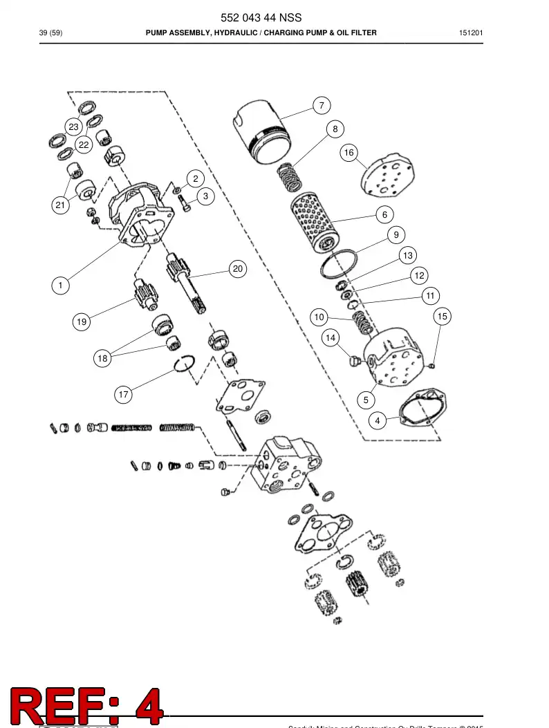 04693622 046 936 22 Plate, Gasket - Sandvik Technical Drawing