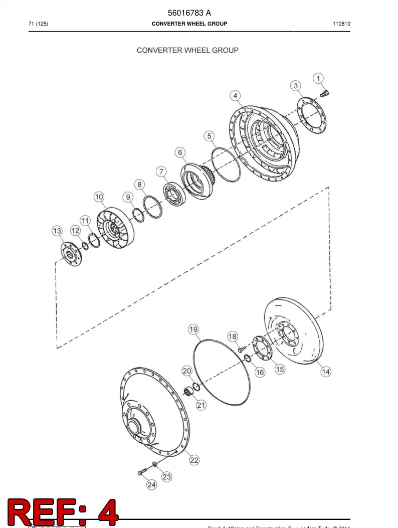 04693853 046 938 53 Impeller - Sandvik Technical Drawing