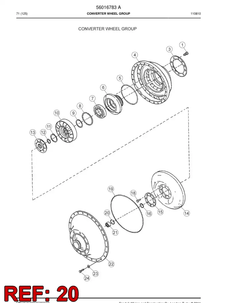 04694177 046 941 77 Lock ring - Sandvik Technical Drawing