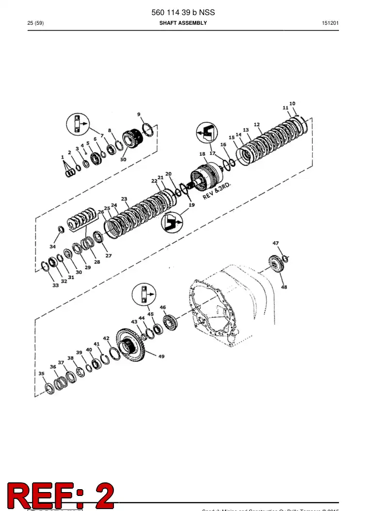 04694190 046 941 90 Ring, Retaining - Sandvik Technical Drawing