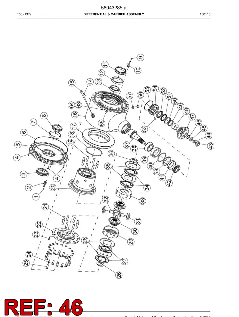 04695111 046 951 11 Seal - Sandvik Technical Drawing