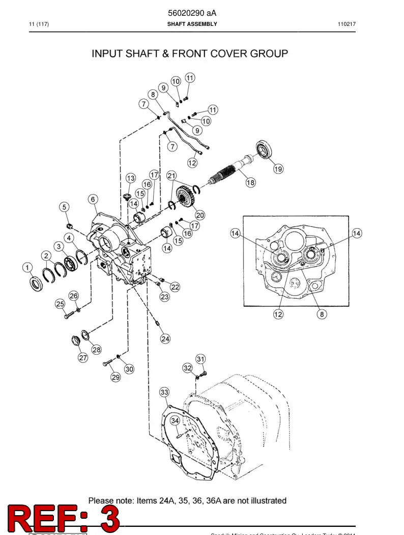 04695532 046 955 32 Bearing - Sandvik Technical Drawing