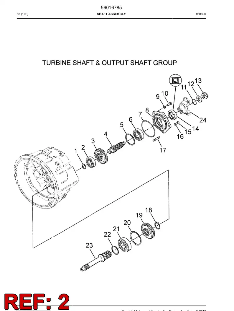 04695683 046 956 83 Bearing - Sandvik Technical Drawing