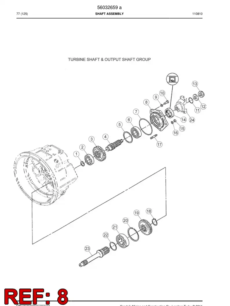 04695685 046 956 85 Retainer - Sandvik Technical Drawing