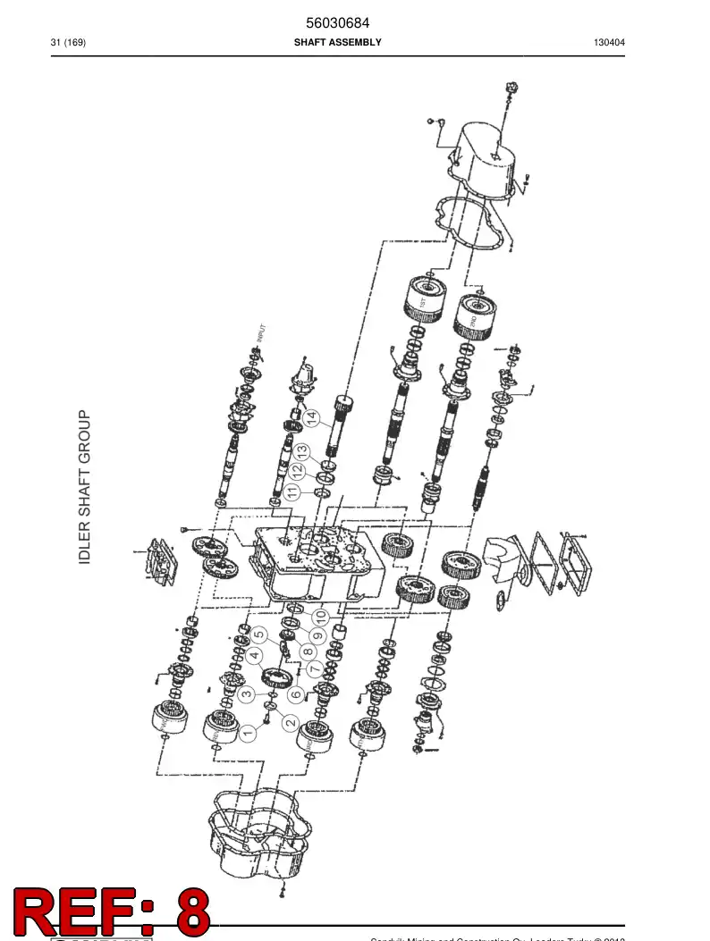 04695700 046 957 00 Bearing - Sandvik Technical Drawing