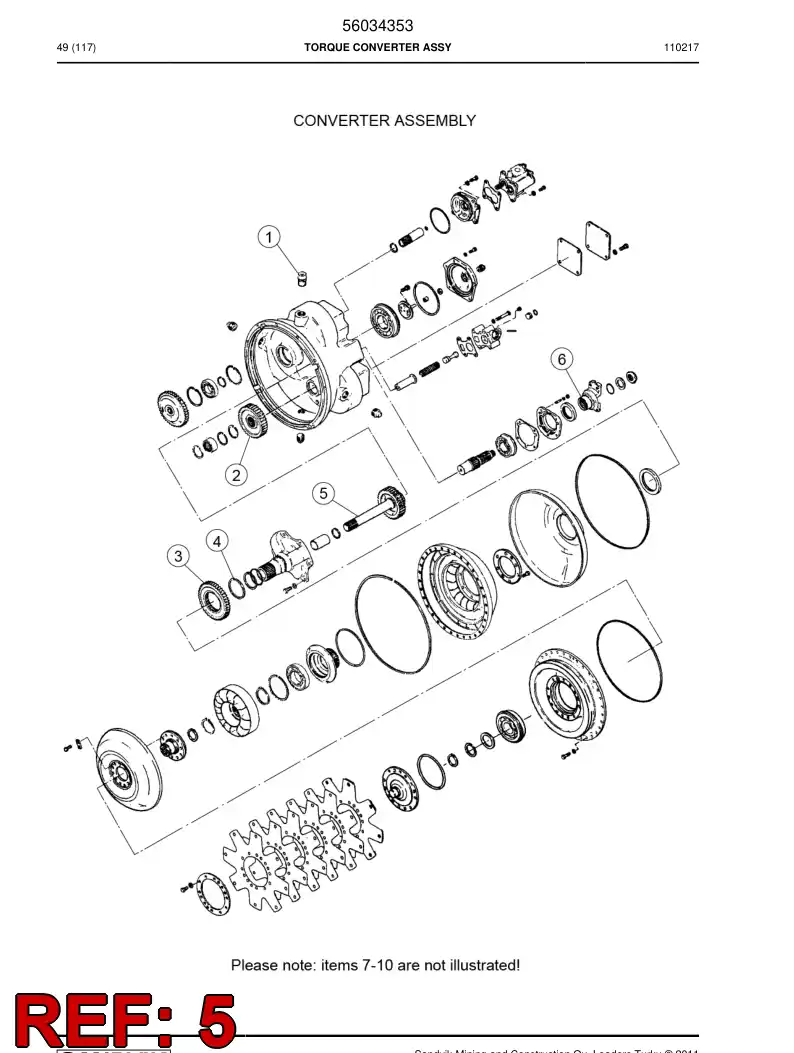 04695738 046 957 38 Gear - Sandvik Technical Drawing