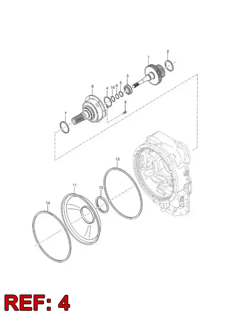 04695796 046 957 96 Ring, Lock - Sandvik Technical Drawing