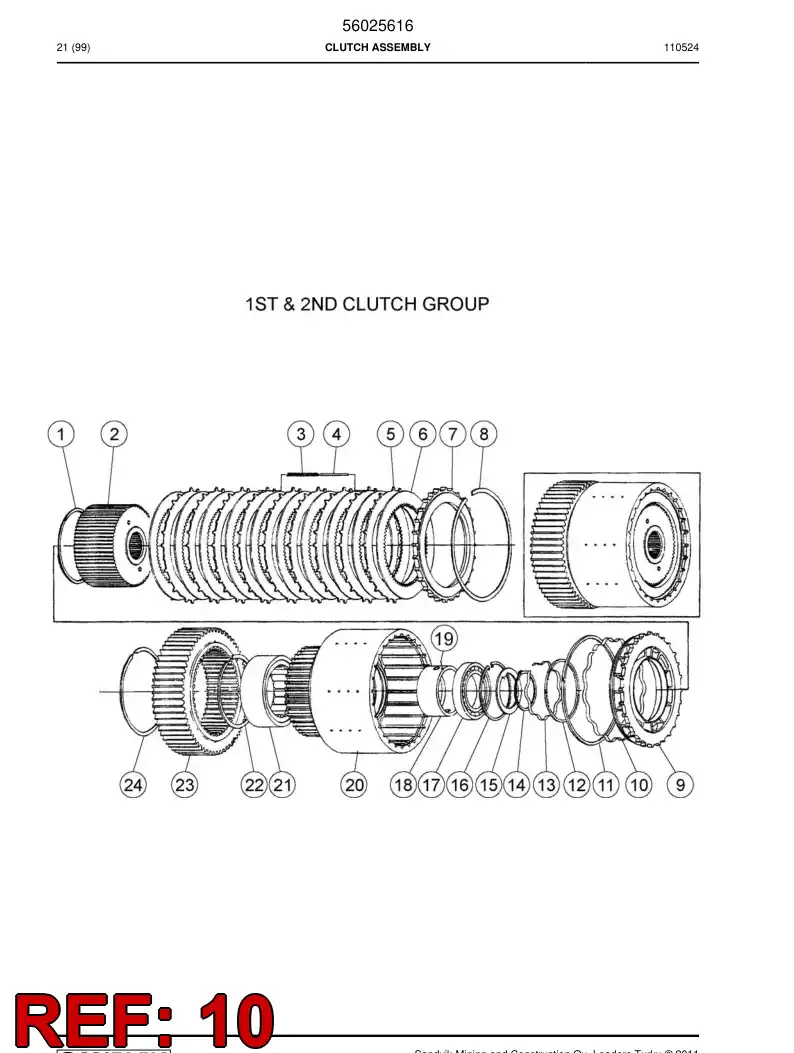 04696024 046 960 24 Spring - Sandvik Technical Drawing