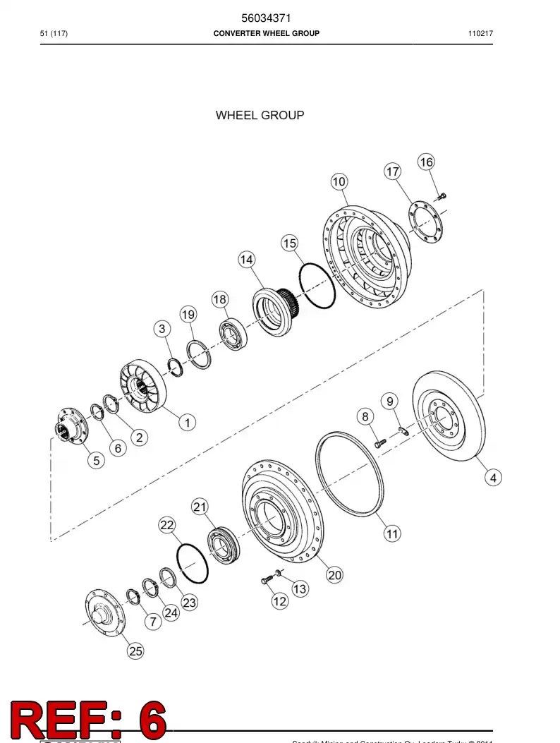 04696148 046 961 48 Circlip - Sandvik Technical Drawing