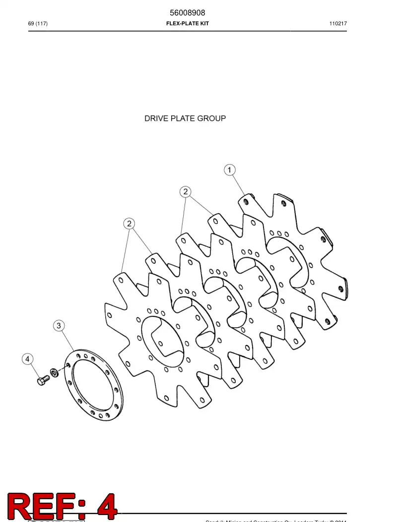 04696154 046 961 54 Screw - Sandvik Technical Drawing