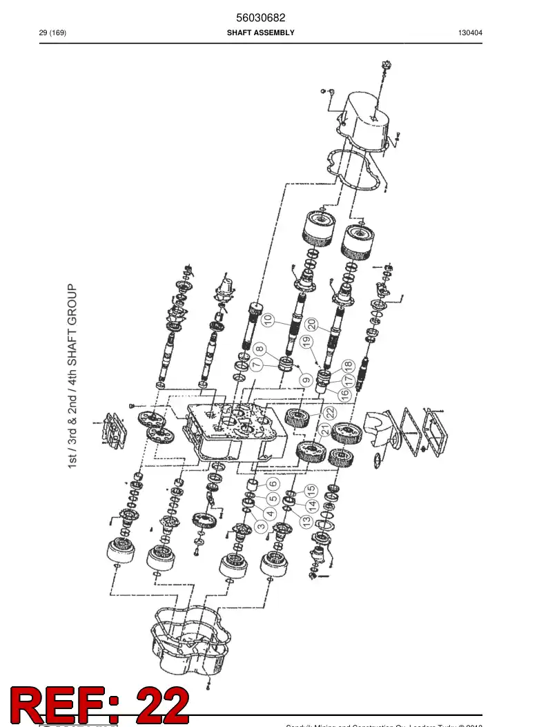 04696239 046 962 39 Gear Wheel - Sandvik Technical Drawing
