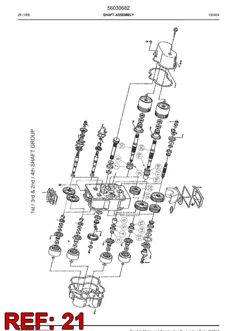 04696240 046 962 40 Gear Wheel - Sandvik Technical Drawing