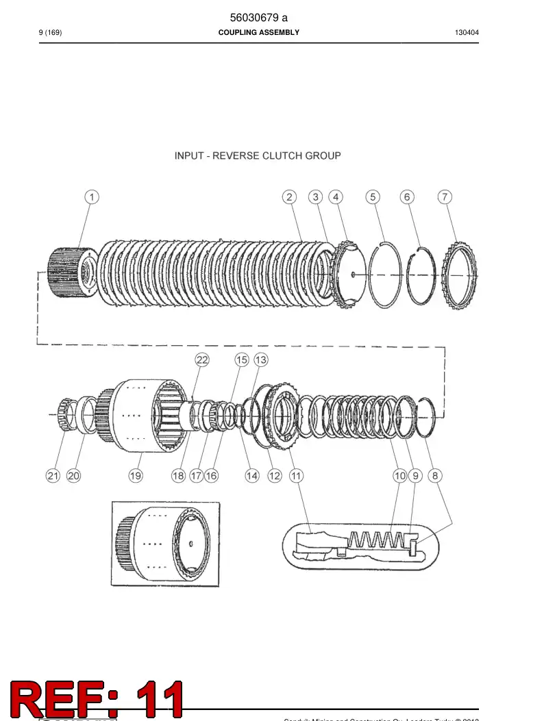 04696256 046 962 56 PISTON - Sandvik Technical Drawing