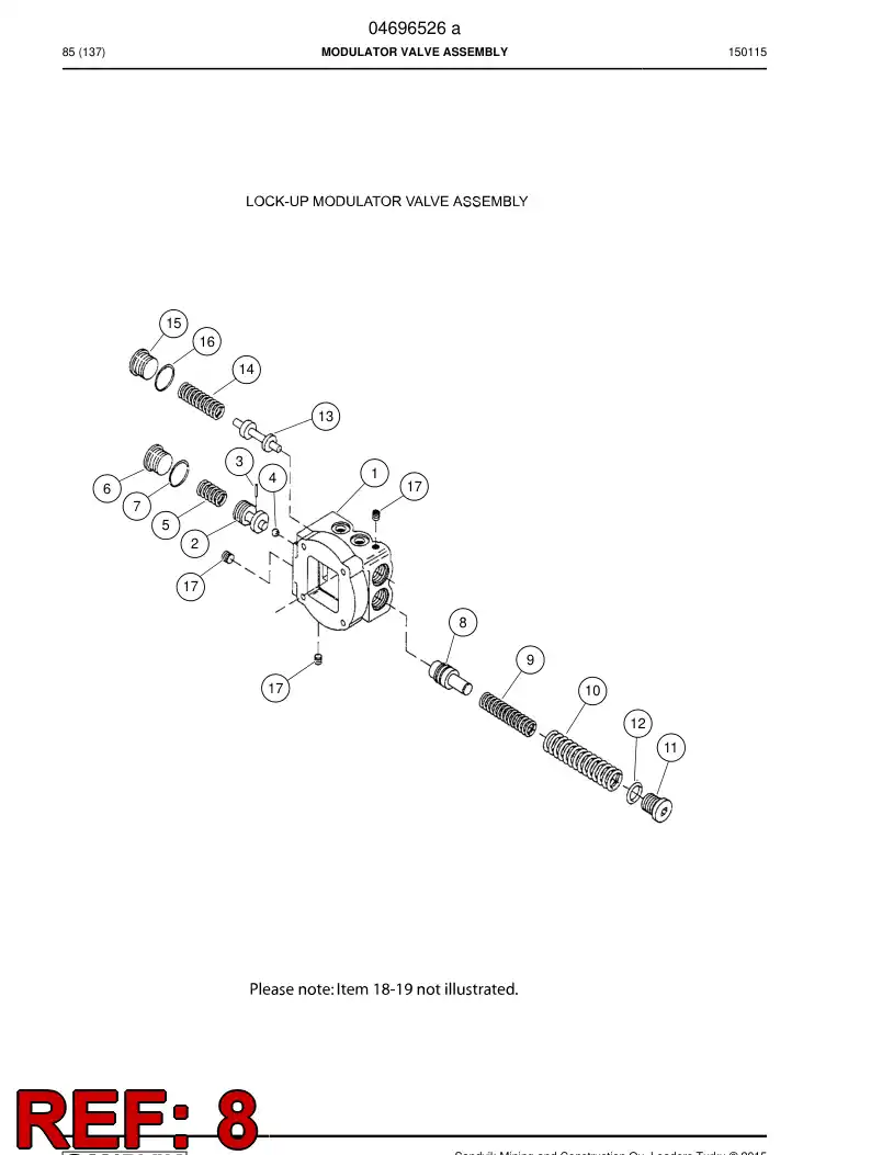 04696427 046 964 27 Spool - Sandvik Technical Drawing