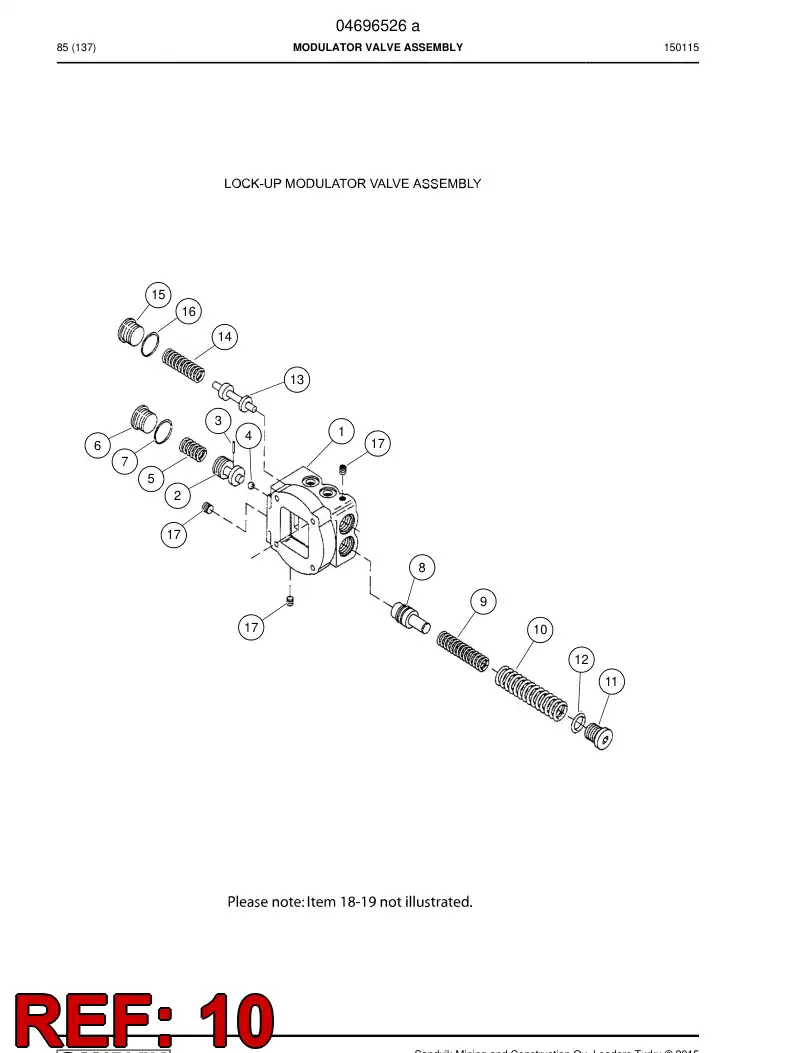 04696525 046 965 25 Spring - Sandvik Technical Drawing