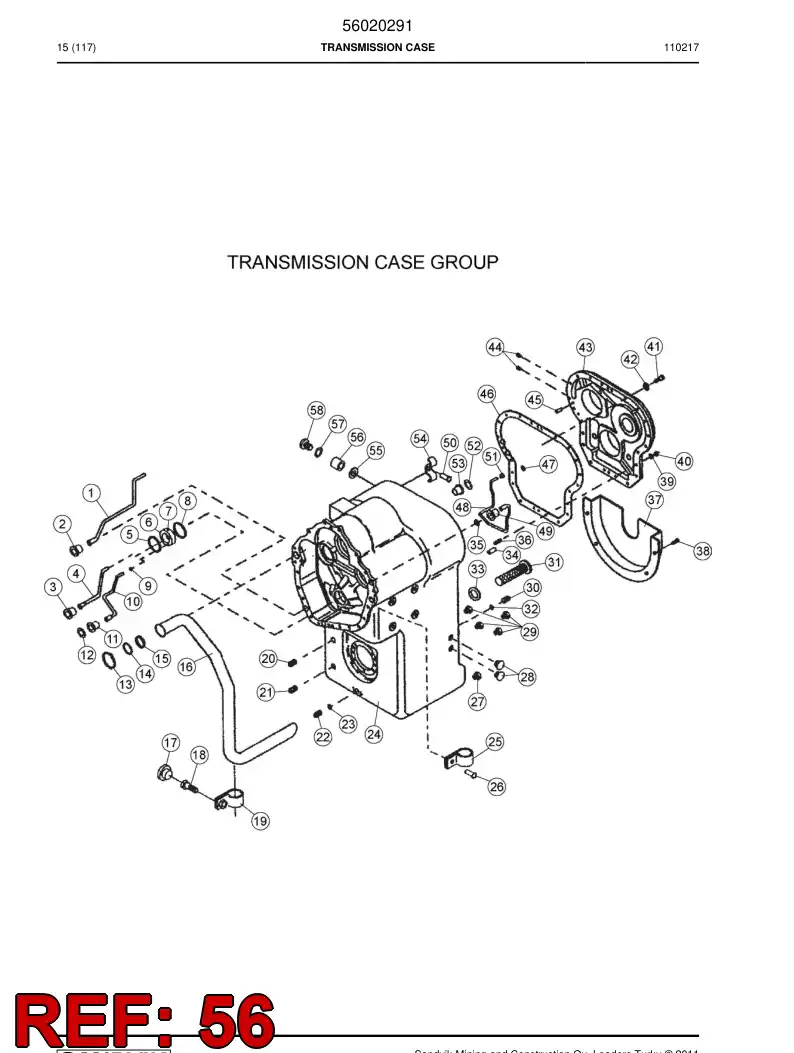 04696736 046 967 36 Bushing - Sandvik Technical Drawing