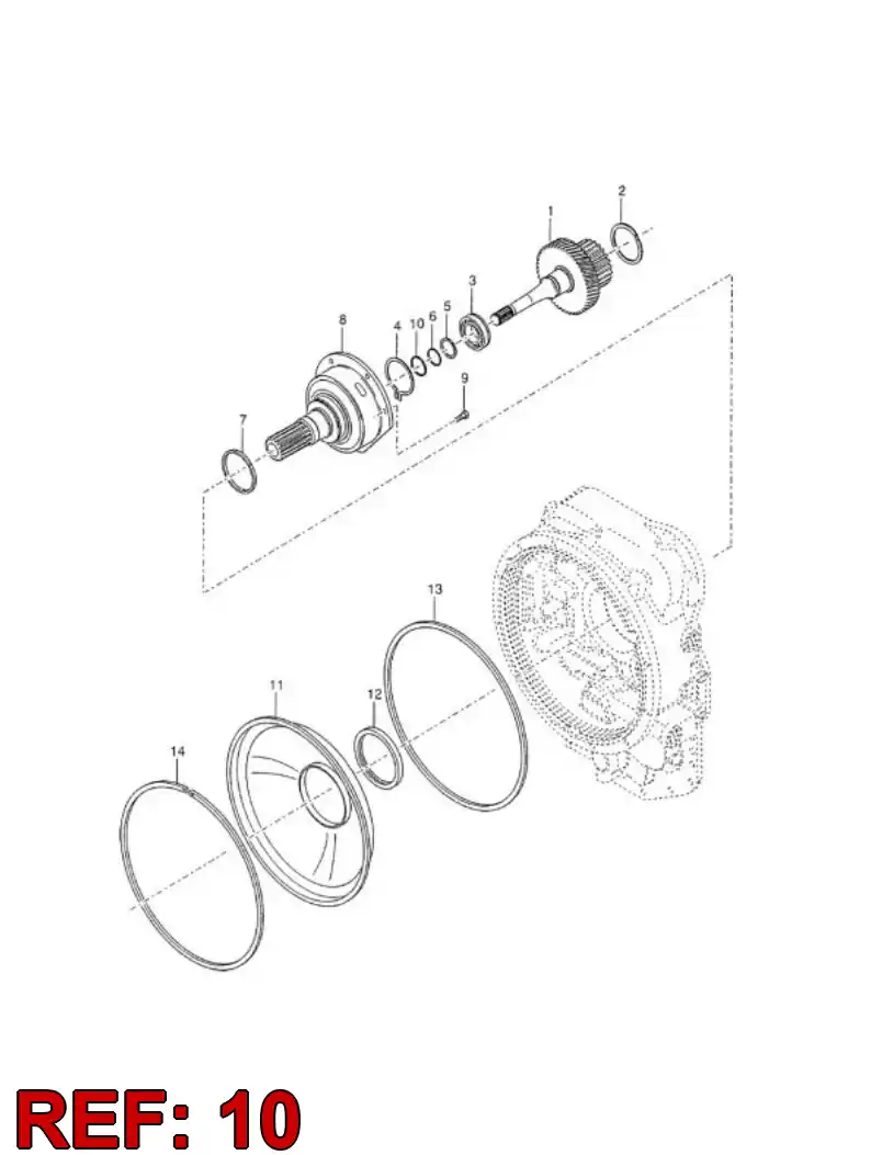04696752 046 967 52 Ring, PISTON - Sandvik Technical Drawing
