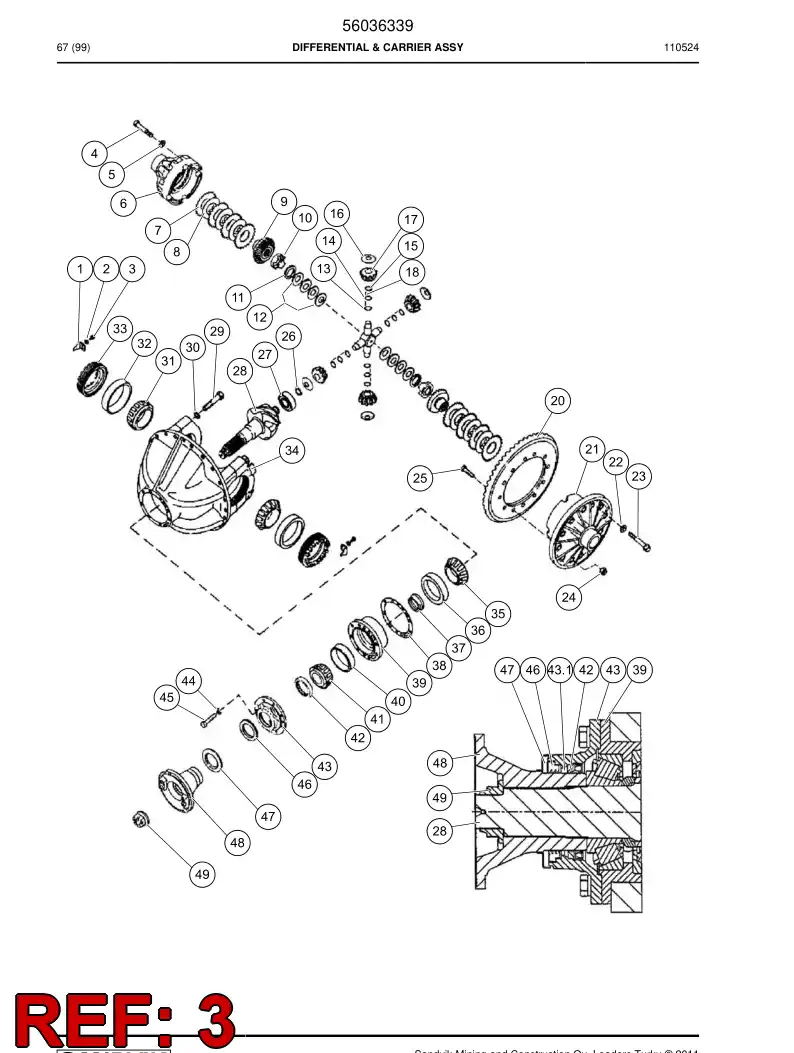 04696838 046 968 38 Screw - Sandvik Technical Drawing