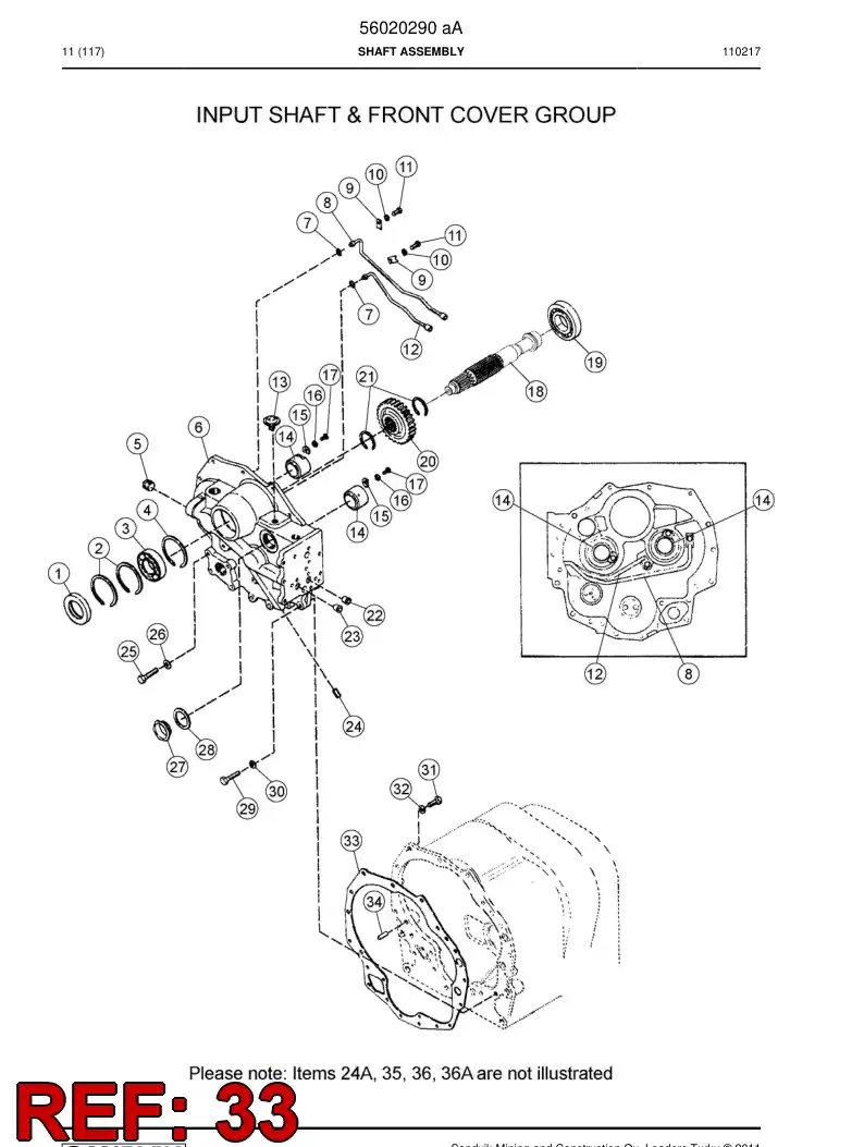 04696925 046 969 25 Seal - Sandvik Technical Drawing