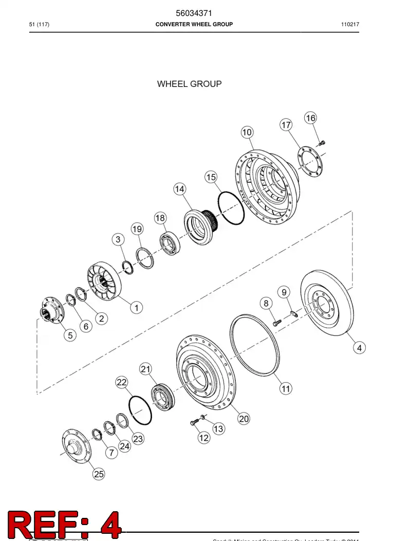 04696969 046 969 69 Turbine - Sandvik Technical Drawing