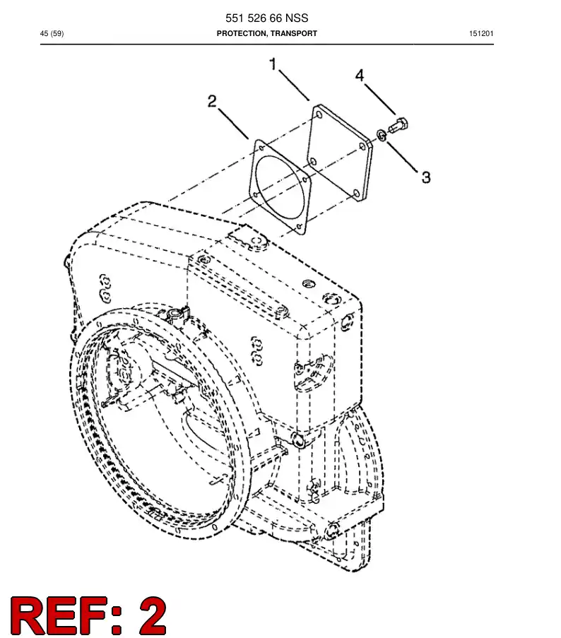 04697180 046 971 80 Gasket - Sandvik Technical Drawing