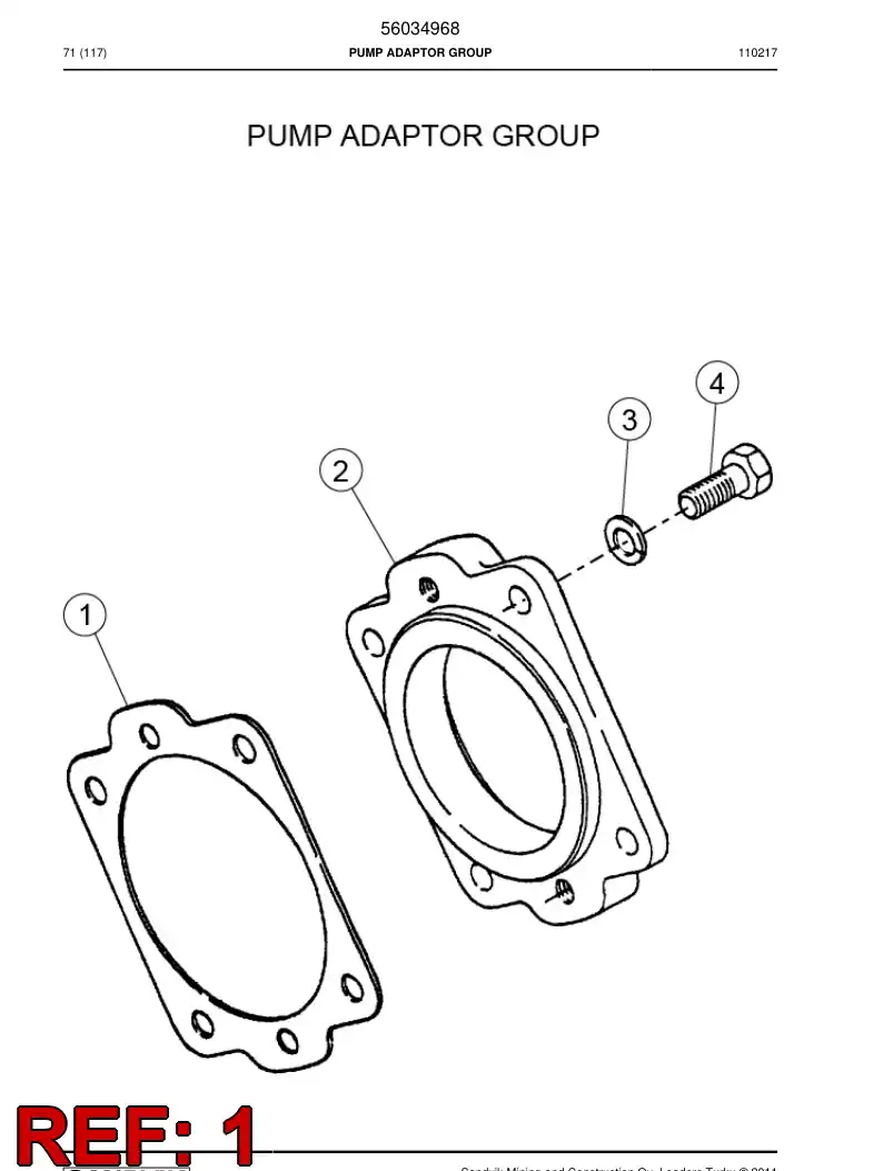 04697203 046 972 03 Seal - Sandvik Technical Drawing