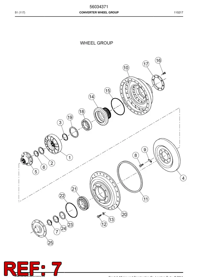 04697213 046 972 13 Circlip - Sandvik Technical Drawing