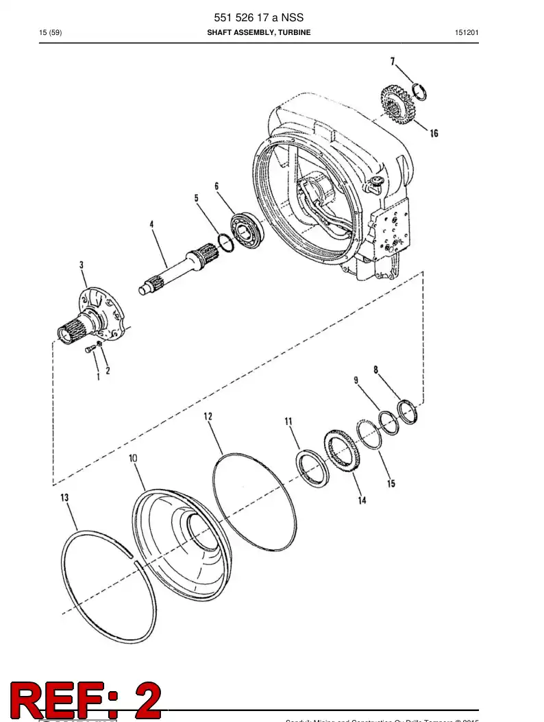 04697302 046 973 02 Washer - Sandvik Technical Drawing