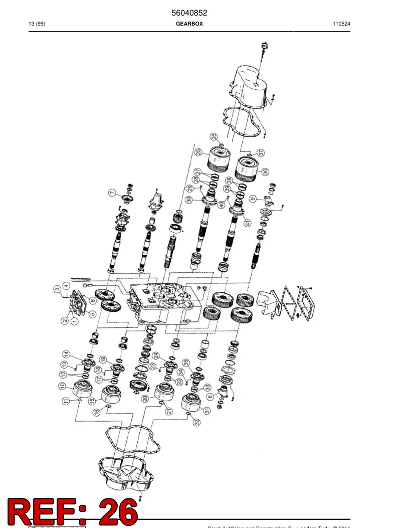 04697345 046 973 45 Circlip - Sandvik Technical Drawing