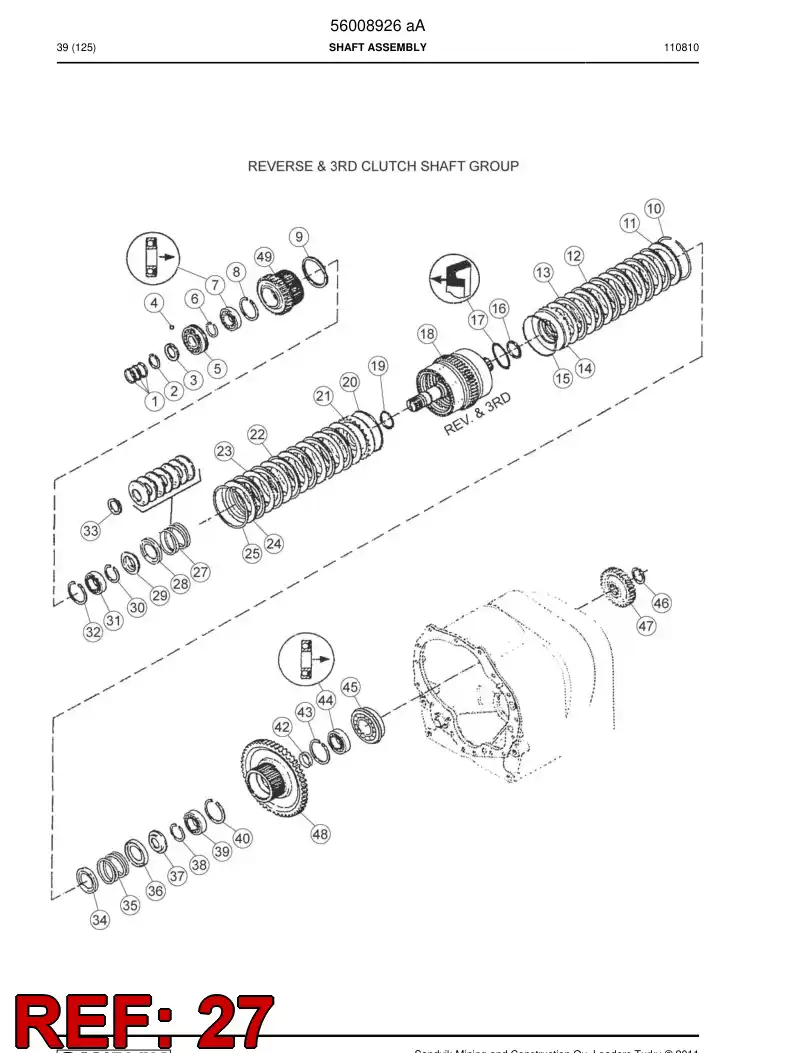 04697544 046 975 44 Disc spring kit - Sandvik Technical Drawing