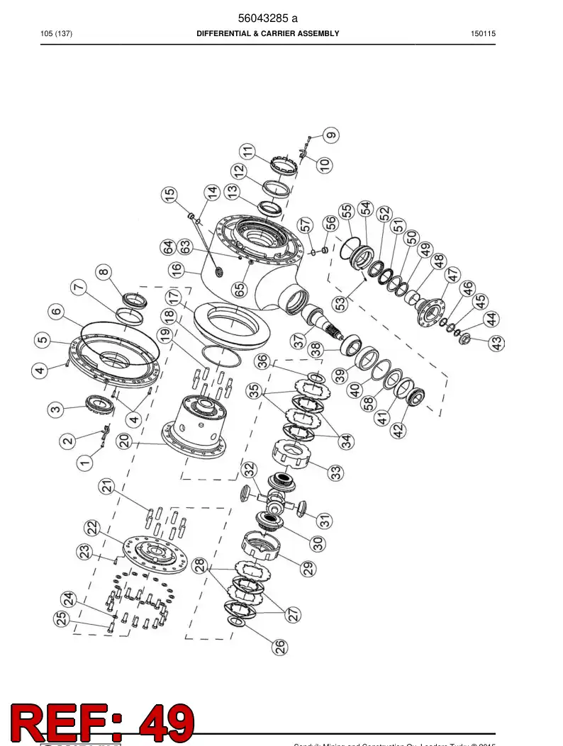 04697715 046 977 15 Seal - Sandvik Technical Drawing