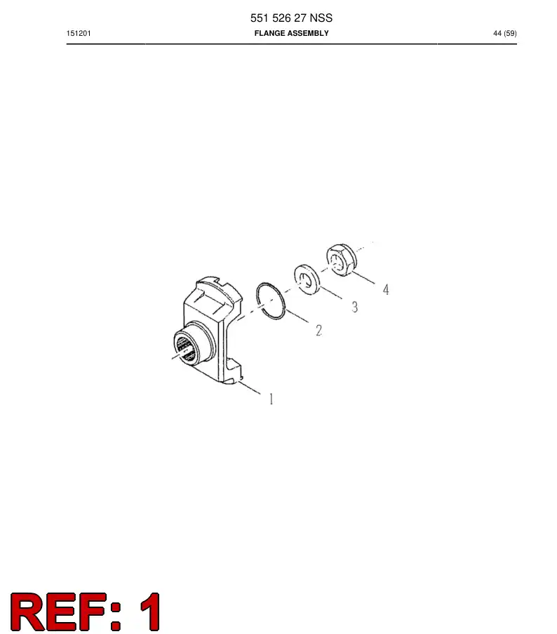04697841 046 978 41 OUTPUT FLANGE - Sandvik Technical Drawing