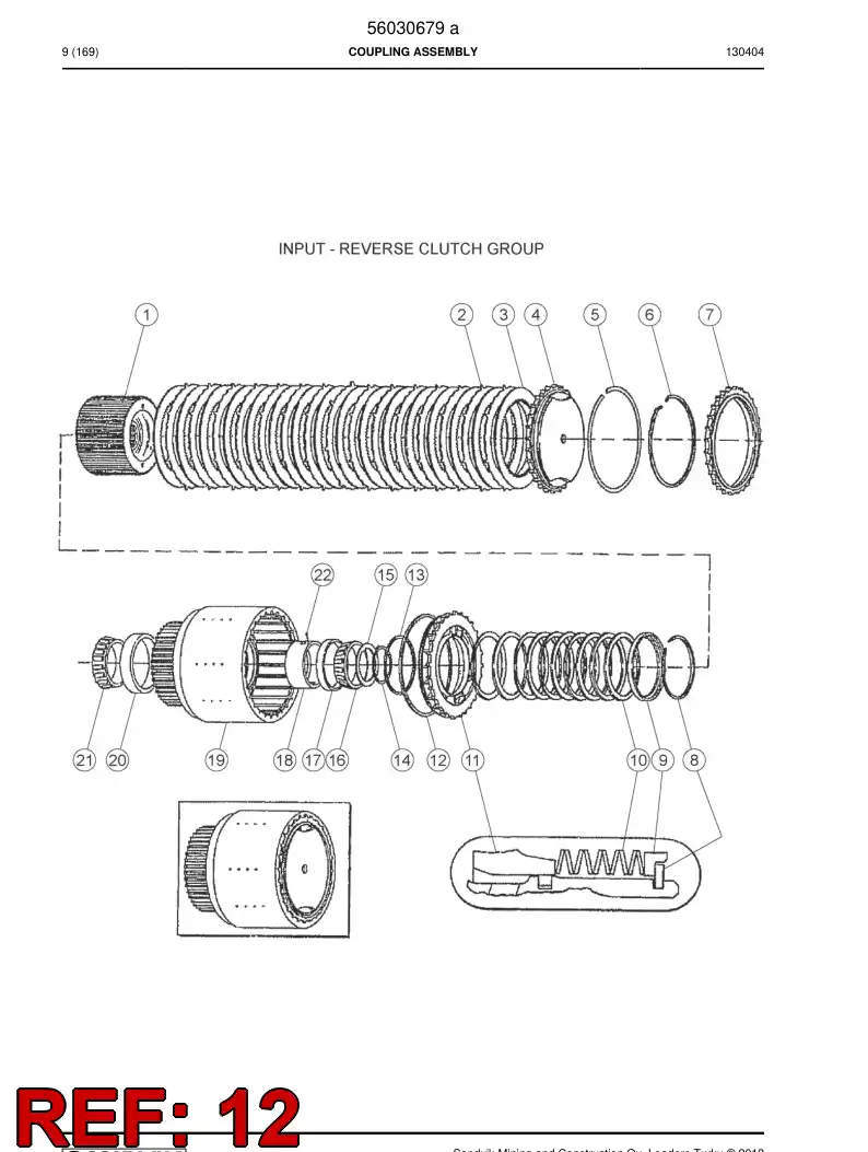 04697865 046 978 65 Ring, PISTON - Sandvik Technical Drawing