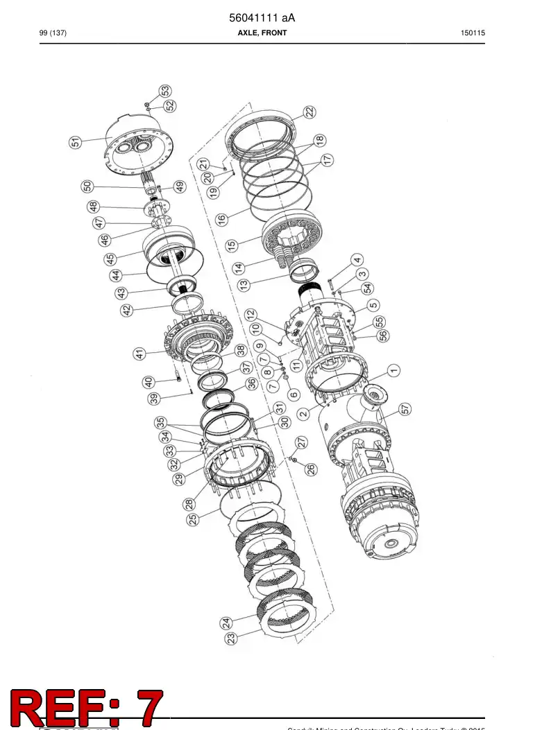 04697907 046 979 07 Seal - Sandvik Technical Drawing