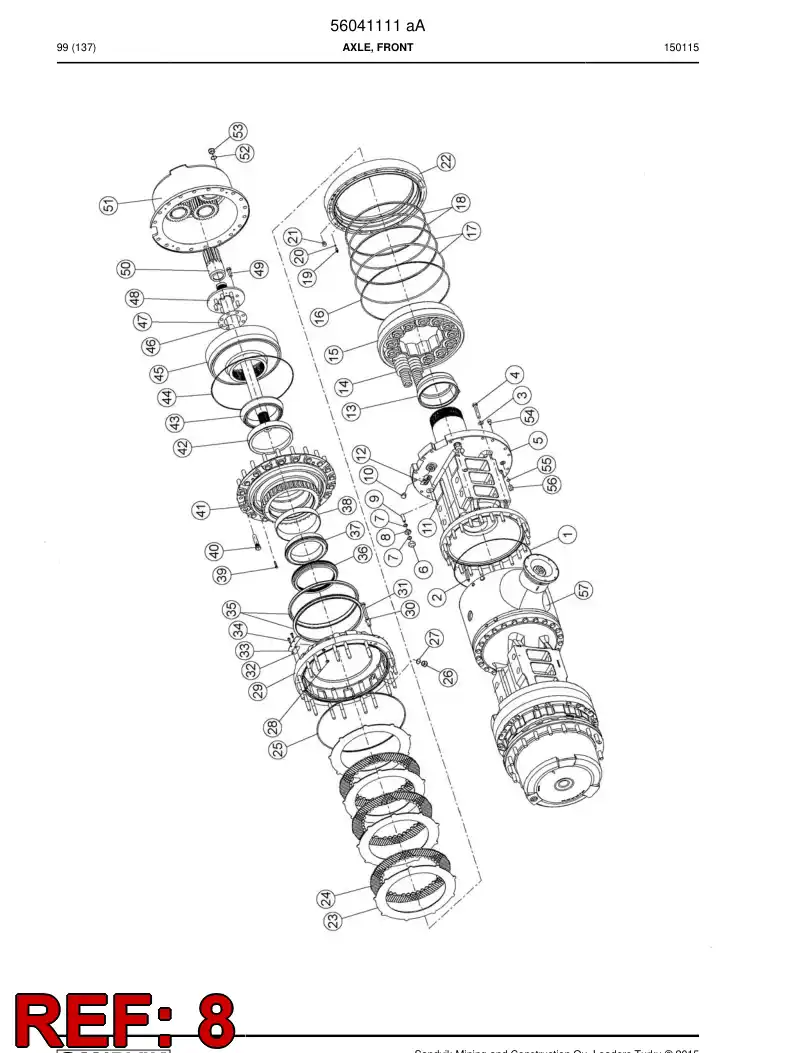 04697908 046 979 08 Nut, Lock - Sandvik Technical Drawing