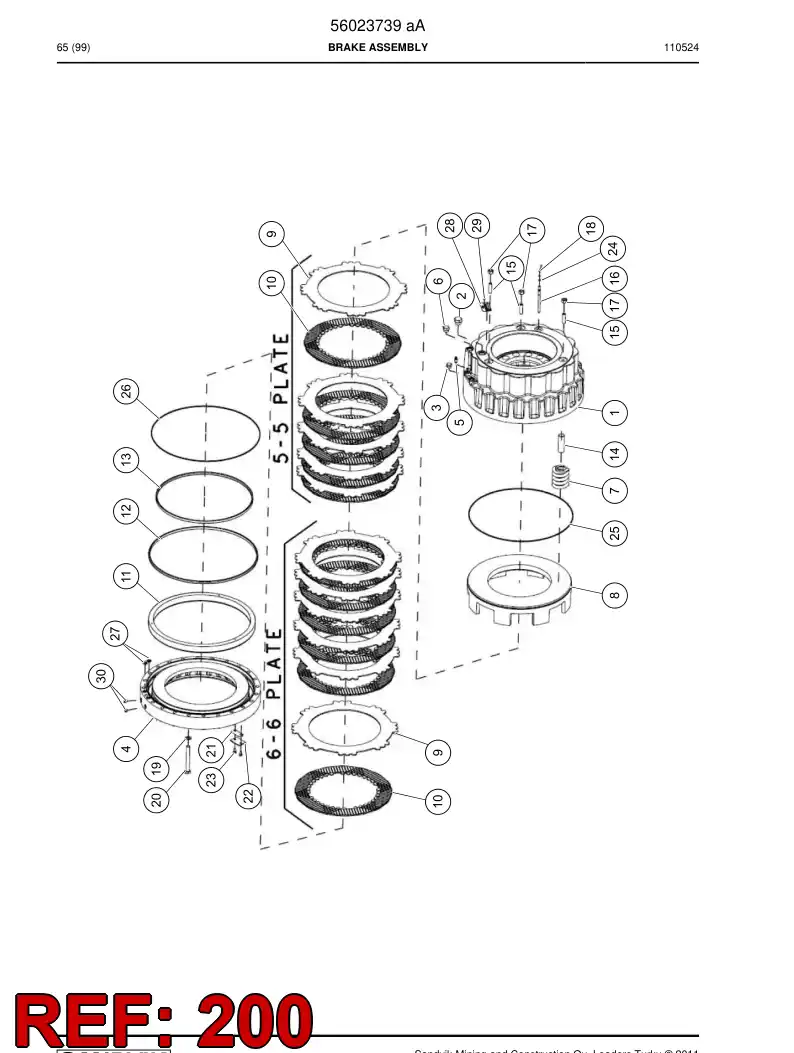 04697915 046 979 15 Seal kit - Sandvik Technical Drawing