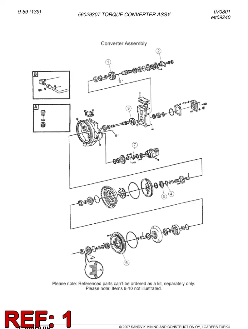 04697948 046 979 48 Gear - Sandvik Technical Drawing