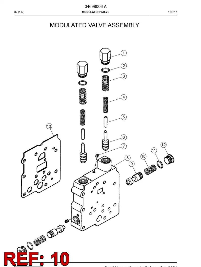 04698007 046 980 07 Spring - Sandvik Technical Drawing